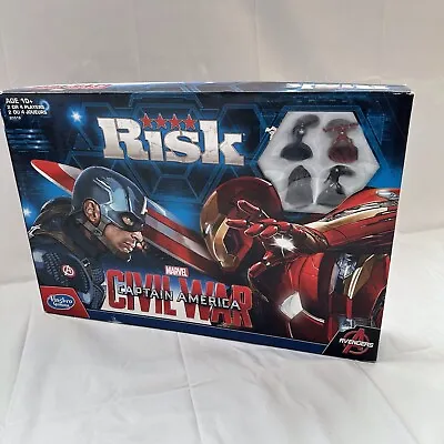 Buy Marvel Risk Civil War Captain America Board Game Avengers Ages 10+ Hasbro • 6.98£