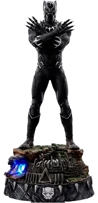 Buy MARVEL The Infinity Saga Black Panther Deluxe 1/10 Statue Iron Studios Sideshow • 214.11£