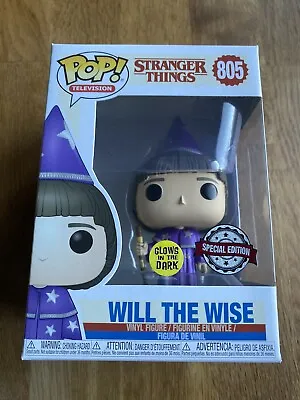 Buy Stranger Things Funko Pop Will The Wise #805 Special Edition Glow Hard Stack • 20£