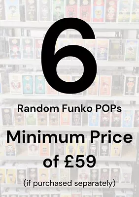 Buy Funko POP Mystery Box - Random Selection Of 6 Genuine Funko POP With Protectors • 39.99£