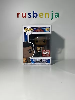 Buy Funko Pop! Marvel Captain Marvel Nick Fury With Goose The Cat #447 • 16.99£