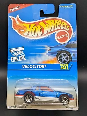 Buy Hot Wheels #471 Velocitor Stockcar Nascar Blue Vintage 1995 Release L37 • 3.95£