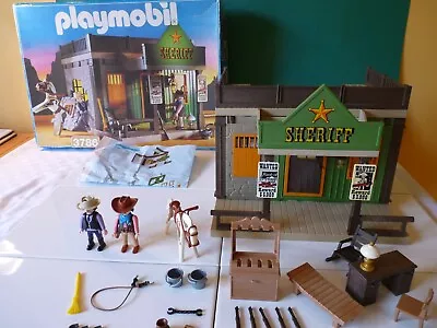 Buy Sheriff's Office & Jail House 3786 - Complete Vintage Western Playmobil Playset • 29.99£