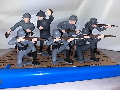 Buy Marx REPRO 6 Inch WWII German Soldier Figure Lot Of 7 Poses • 23.63£