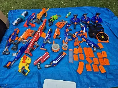 Buy HUGE Nerf Gun Collection 22 Guns, Magazines. Collection Only • 10.50£