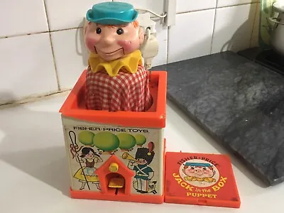 Buy Vintage Fisher Price Toys 70s Jack In The Box 138 Pretend Play Baby Kids Toy • 29.95£