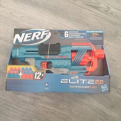 Buy Hasbro NERF ELITE 2.0 COMMANDER RD 6 Blaster Gun 12 Darts Age 8+ Kids Toy  • 12.99£