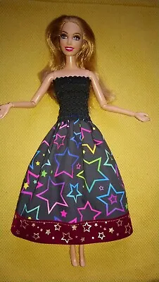 Buy Barbie Dolls Dress Stars Evening Dress Christmas Princess Ball Dress K61 Dress • 5.11£