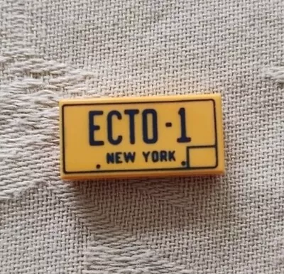 Buy LEGO Tile 1 X 2 With Groove With 'ECTO-1' And 'NEW YORK' • 2.49£