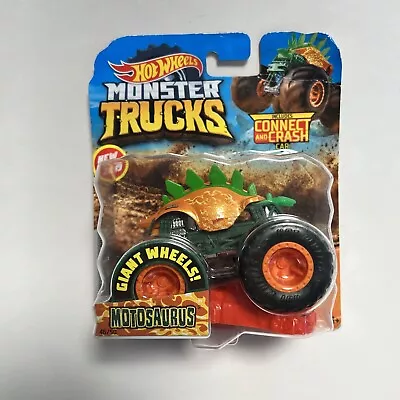 Buy Hot Wheels 2019 Monster Trucks Giant Wheels Motosaurus #GBT62 1:64 Scale • 11.41£