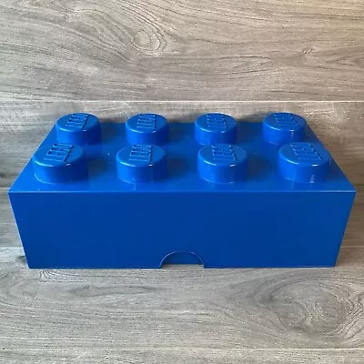 Buy Lego Large Blue 8 Stud Stackable Storage 2x4 Brick Box VGC • 24.95£