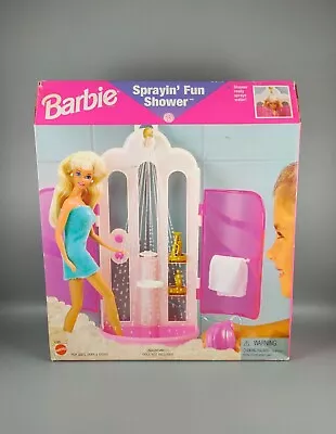Buy Barbie Sprayin’ Fun Shower Boxed & Sealed Play Set Mattel 1996 • 32.99£