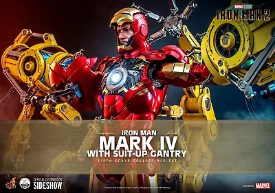 Buy Hot Toys 1:4 Iron Man Mark IV With Suit-Up Gantry - Iron Man 2 - Box Damage • 900£