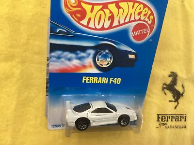 Buy Hot Wheels Ferrari F40 Rare Pearlescent White Mint On Long Card • 35£