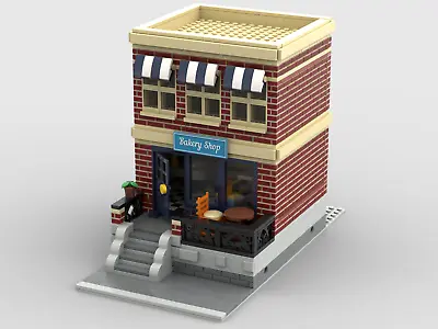 Buy LEGO MOC Custom Modular City BAKERY PDF Building Instructions! • 6.27£
