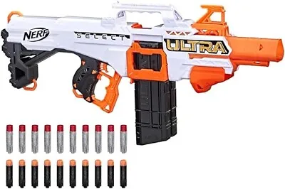 Buy Nerf Ultra Select Fully Motorized Blaster, Fire 2 Ways, Includes Clips And Darts • 15£