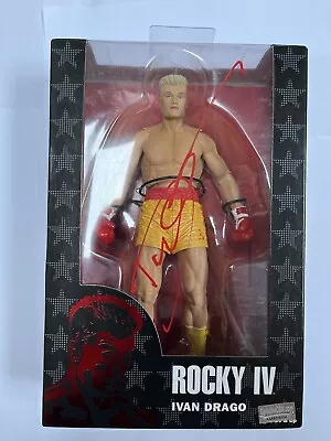 Buy Neca Rocky Ivan Drago Figure Signed Dolph Lundgren COA Sticker Autograph • 200£