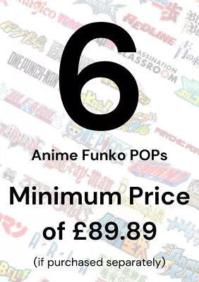 Buy Funko POP Mystery Box - Random 6 Genuine Anime Funko POP With Protectors • 36.98£