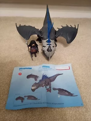 Buy PLAYMOBIL How To Train Your Dragon 9248 THUNDERCLAW & DRAGO COMPLETE SET • 25£