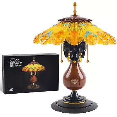 Buy 804PCS Creative Ideas Retro Table Lamp Building Blocks Vintage Light Decoration • 34.06£