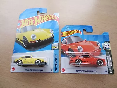 Buy Hot Wheels - PORSCHE 911 CARRERA RS 2.7 - Yellow And Orange • 8.99£