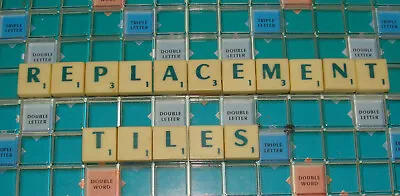 Buy Deluxe Travel Scrabble Replacement Tiles Clip-in Green Font ALL @ 99p • 0.99£