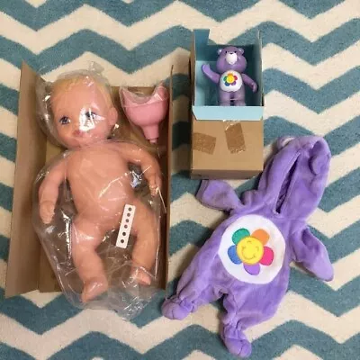 Buy Care Bears Vintage Purple Harmony Bear Water Babies Doll Rare Dead Stock NEW • 455.91£