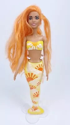 Buy Sun Color Reveal Barbie AA Mermaid Orange Hair Mattel Doll • 20.07£