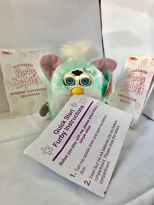 Buy FURBY BABY! Mint Green, 1999 Release, 1999 Model, Manuals&Dictionaries • 55£