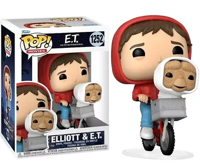 Buy Elliott & E.T. The Extra-Terrestrial In Bike Pop! Funko Movies Vinyl Figure 1252 • 16.84£