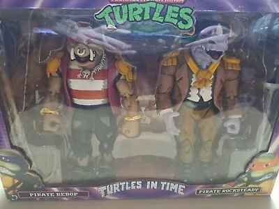 Buy NECA TMNT Cartoon 2 Pack, Turtles In Time Pirate Bebop And Pirate Rocksteady • 49.99£