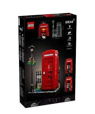 Buy Lego 21347 Ideas Red London Telephone Box - Brand New (Dispatch On 2 May) • 69.99£