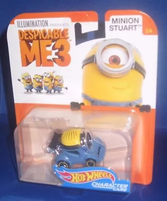 Buy Illumination Despicable Me 3 Collector Hot Wheels Character Cars Minion Stuart • 11.24£