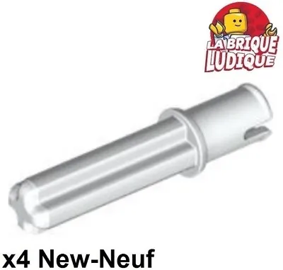 Buy LEGO Technic 4x Axle 2L Pin Without Friction Ridges 3L White/White 65249 New • 2.34£