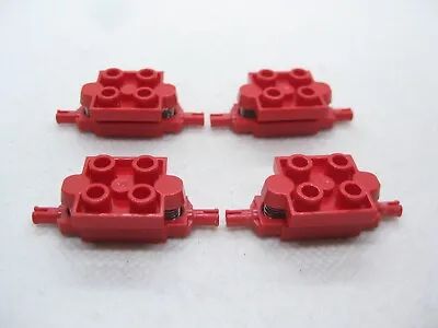 Buy LEGO 2484C01 RED Vehicle, Spring Wheels Holder 2 X 2 FOR 4 PIECES • 2.75£