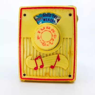 Buy Vintage Fisher Price Pop Goes The Weasel Musical Toy Working • 4.99£