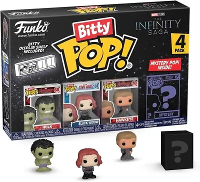 Buy Funko Bitty POP! Marvel Hulk,Black Widow,Hawkeye • 14.99£