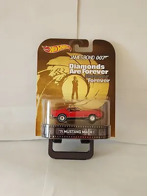 Buy Hot Wheels Retro Entertainment 007 Diamonds Are Forever 71 Mustang Mach 1 N3 • 16.62£