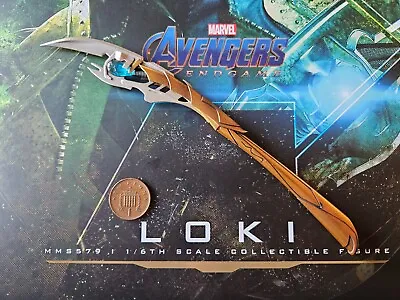 Buy Hot Toys Avengers Endgame Loki MMS579 Short Sceptre Loose 1/6th Scale • 34.99£