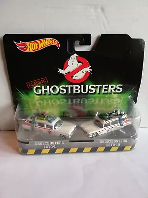 Buy 2015 Hot Wheels Ghostbusters Ecto-1 Ecto-1a 2 Pack Rare!!!!  • 33.46£