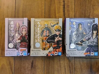 Buy Bandai S.H. Figuarts Shippuden Bundle Set- Sasuke Uchiha, Sakura Haruno, Naruto • 159.50£