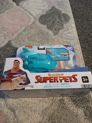 Buy Fisher Price DC League Of Super Pets Super Launch Krypto & Invisible Jet   • 5.75£