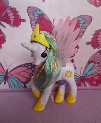 Buy  My Little Pony  Princess Celestia Pink Wings, Tinsel Hair, Crown & Necklace • 9£
