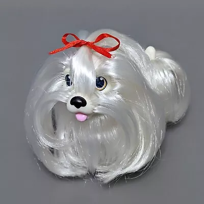 Buy Vintage Hasbro Sweetie Pups Maltese Dog White Long Hair Toy Figure 1989 Retro • 19.99£