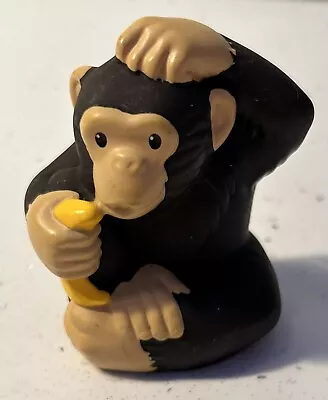 Buy Fisher Price Little People CHIMPANZEE APE With BANAN Zoo Talkers 2.5 Figure Toy • 3.95£