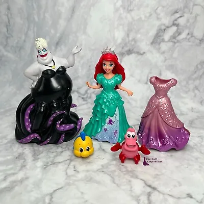 Buy Disney Magiclip Princess Doll - Princess Ariel With Ursula Figure And Flounder • 14.95£