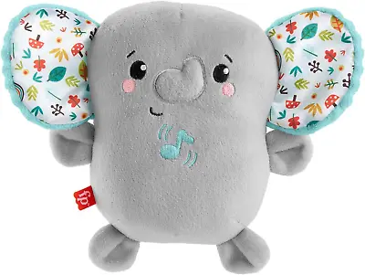 Buy Fisher-Price Plush Elephant Baby Toy, Portable Sound Machine With Music And Vibr • 34.42£