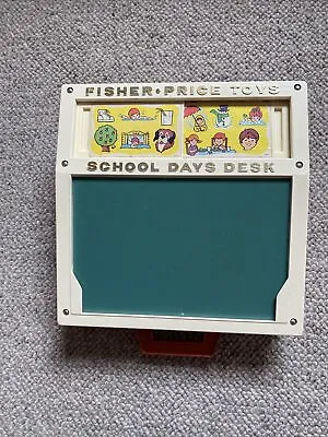 Buy Fisher Price Vintage School Days Desk Letters/numbers/shapes 16 Cards • 15£