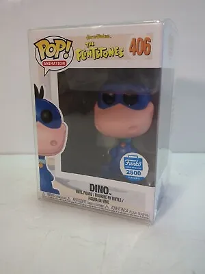 Buy Funko Pop 406 Dino Blue Dino Funko Shop Limited 2500 Pieces Pop Protector Blue • 79£
