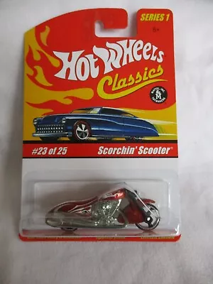 Buy Hot Wheels 2005 Classics Series 1, Scorchin' Scooter Burnt Orange Sealed In Card • 4.99£